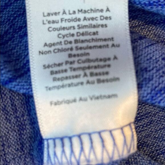 Talbots blue scoop neck sweater - Picture 3 of 4